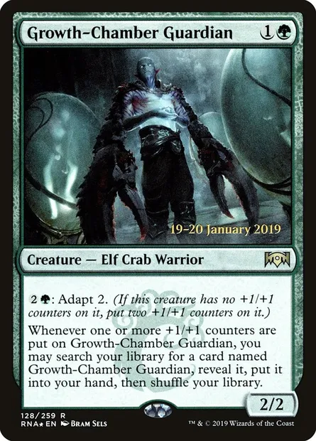 Growth-Chamber Guardian, Magic card PRNA 128s — Ravnica Allegiance Promos set