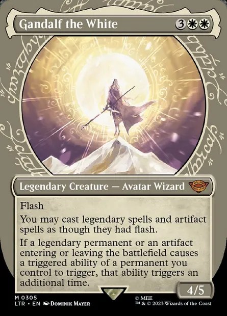 Gandalf the White, Magic card LTR 305 — The Lord of the Rings: Tales of Middle-earth set