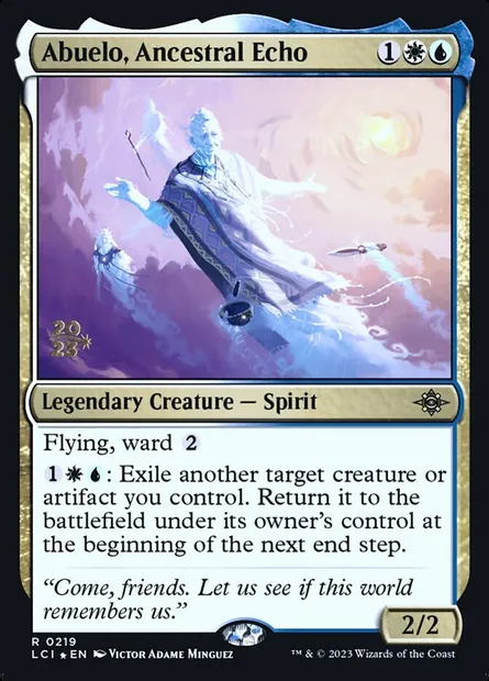 Abuelo, Ancestral Echo, Magic card PLCI 219s — The Lost Caverns of Ixalan Promos set