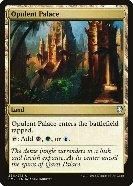 Palais opulent, carte Magic CM2 260 — extension Commander Anthology Volume II