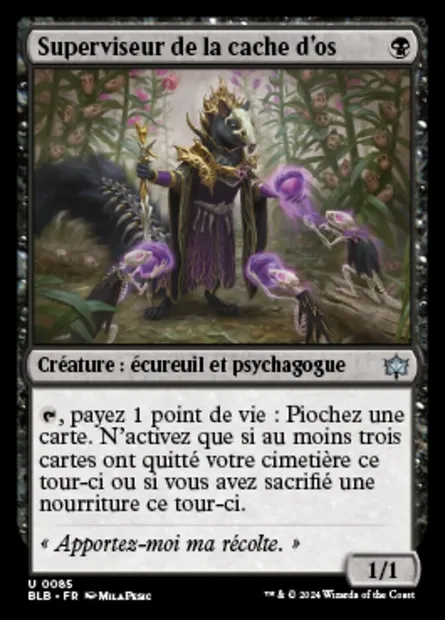 Superviseur de la cache d'os, carte Magic BLB 85 — extension Bloomburrow