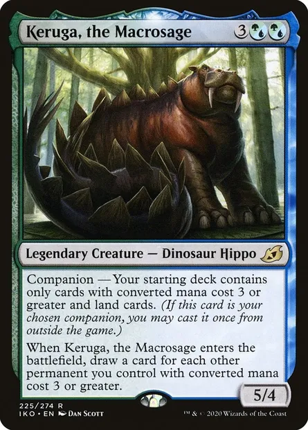 Keruga, the Macrosage, Magic card IKO 225 — Ikoria: Lair of Behemoths set