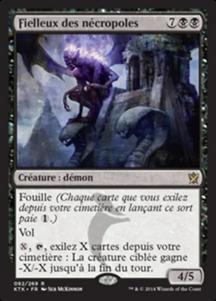 Fielleux des nécropoles, carte Magic KTK 82 — extension Les Khans de Tarkir