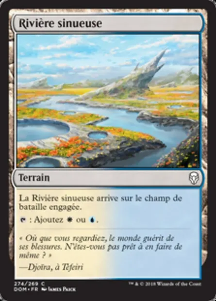 Rivière sinueuse, carte Magic DOM 274 — extension Dominaria