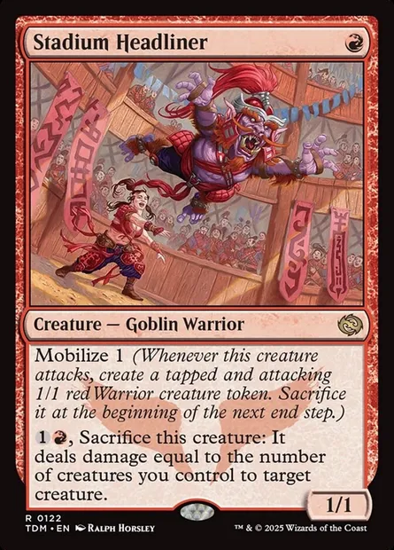 Stadium Headliner, Magic card TDM 122 — Tarkir: Dragonstorm set