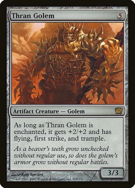 Thran Golem, Magic card 9ED 313★ — Ninth Edition set