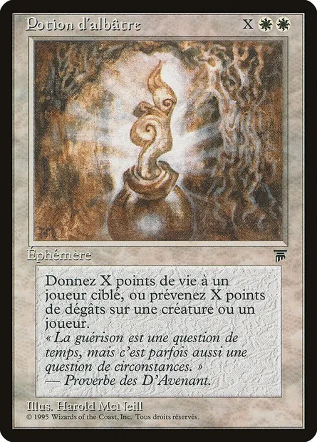 Potion d'albâtre, carte Magic REN 2 — extension Renaissance