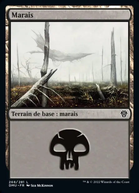 Marais, carte Magic DMU 268 — extension Dominaria Uni