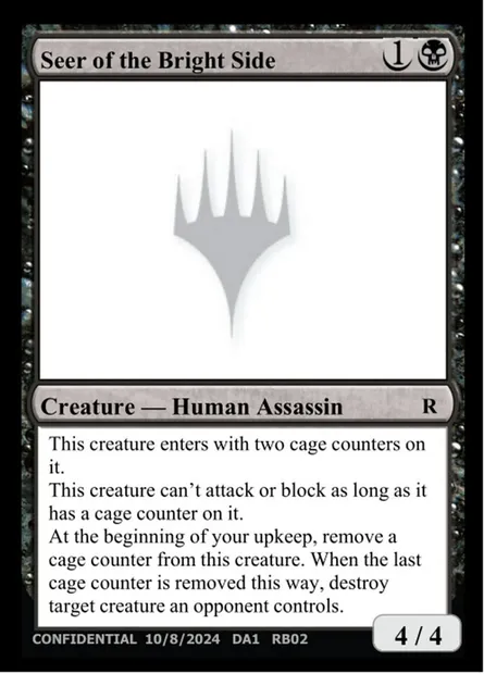 Seer of the Bright Side, Magic card UNK RB02 — Unknown Event set