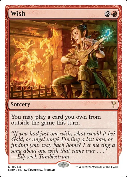Wish, Magic card MB2 64 — Mystery Booster 2 set