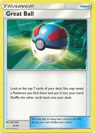 Great Ball, Pokémon card TK10A 021 — Sun & Moon Trainer Kit: Lycanroc & Alolan Raichu (Alolan Raichu) set