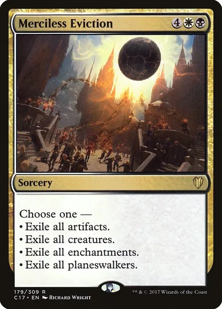 Merciless Eviction, Magic card C17 179 — Commander 2017 set