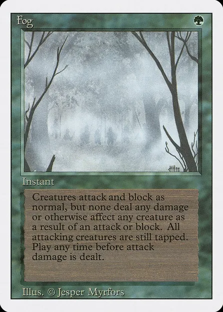 Fog, Magic card 3ED 195 — Revised Edition set
