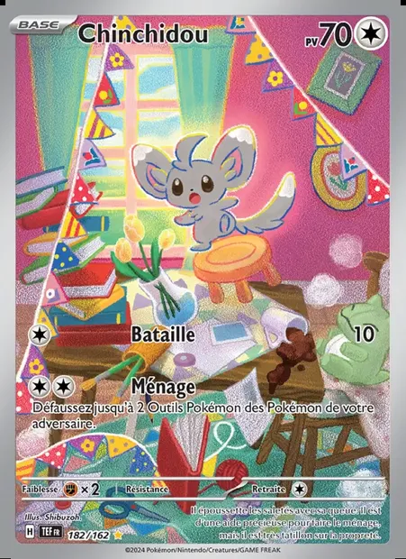 Chinchidou, carte Pokémon TEF 182 — extension Forces Temporelles