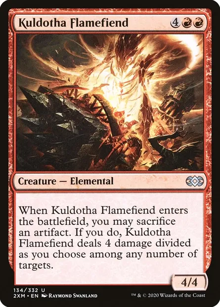 Kuldotha Flamefiend, Magic card 2XM 134 — Double Masters set