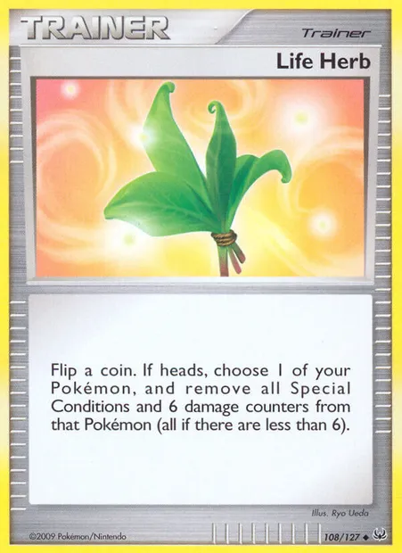 Life Herb, Pokémon card PL 108 — Platinum set