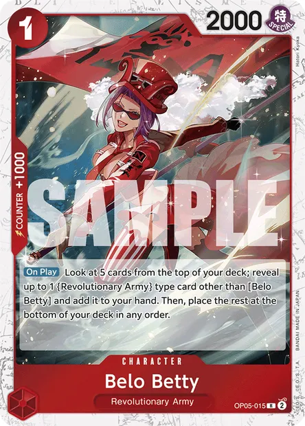 Belo Betty, One Piece card OP05-015 — AWAKENING OF THE NEW ERA set