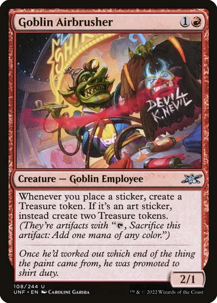 Goblin Airbrusher, Magic card UNF 108 — Unfinity set