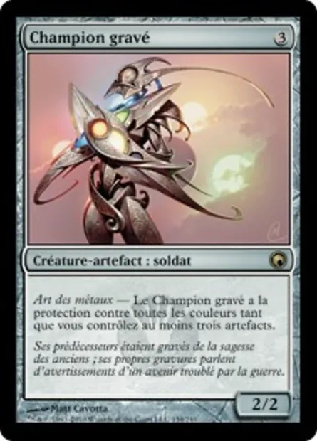 Champion gravé, carte Magic SOM 154 — extension Cicatrices de Mirrodin
