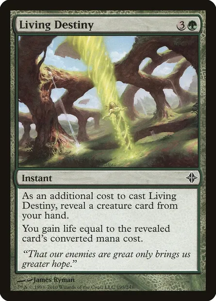 Living Destiny, Magic card ROE 195 — Rise of the Eldrazi set