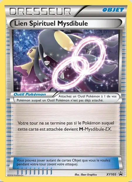Lien Spirituel Mysdibule, carte Pokémon XY 105 — extension Promo XY