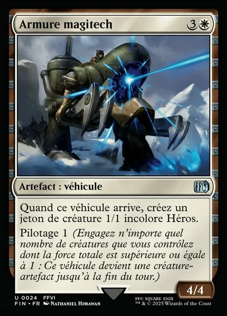Armure magitech, carte Magic FIN 24 — extension Final Fantasy