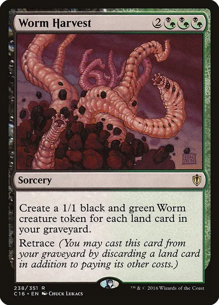 Worm Harvest, Magic card C16 238 — Commander 2016 set