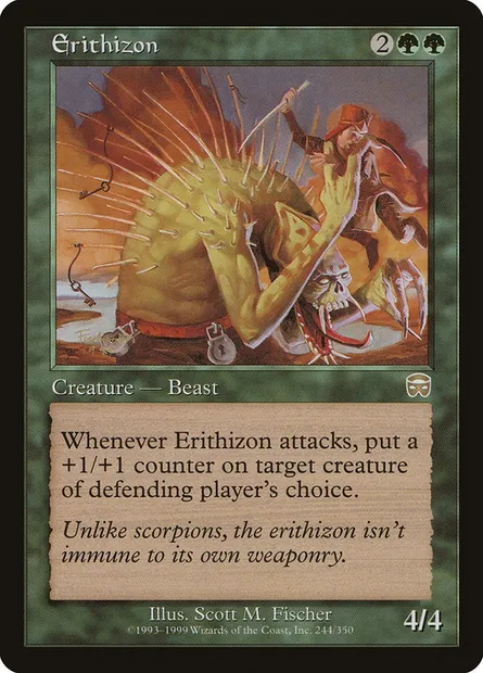 Erithison, carte Magic MMQ 244 — extension Masques de Mercadia