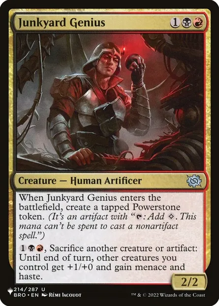Junkyard Genius, Magic card PLST BRO-214 — The List set