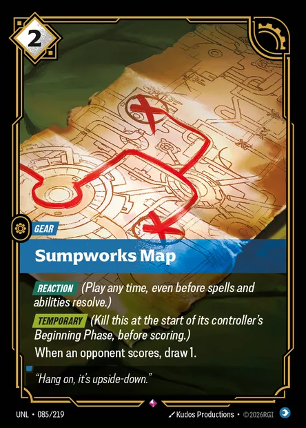 Sumpworks Map, Riftbound card UNL 085 — Unleashed set
