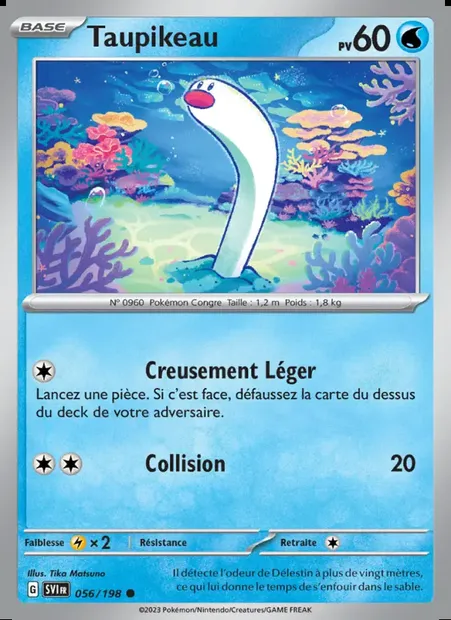 Taupikeau, carte Pokémon SVI 056 — extension Écarlate et Violet