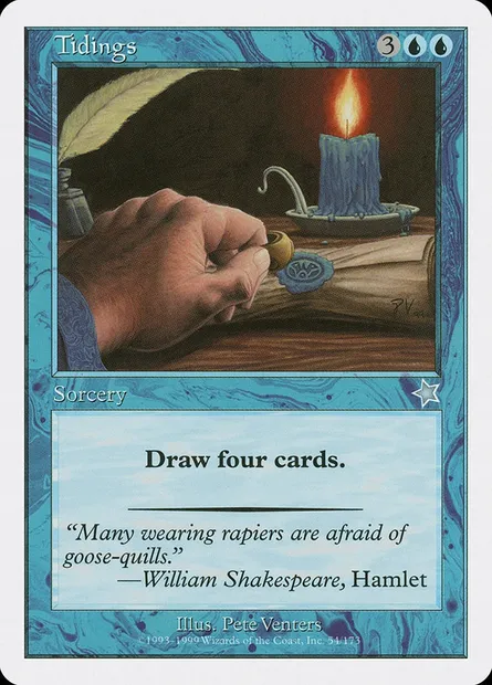 Tidings, Magic card S99 54 — Starter 1999 set