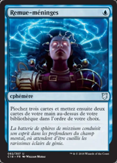 Remue-méninges, carte Magic C18 82 — extension Commander 2018