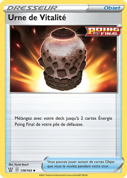 Urne de Vitalité, carte Pokémon BST 139 — extension Styles de combat