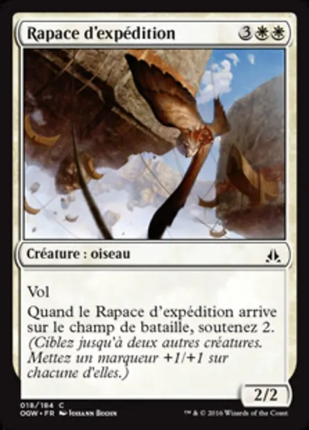 Rapace d'expédition, carte Magic OGW 18 — extension Le serment des Sentinelles