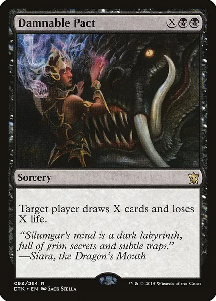 Damnable Pact, Magic card DTK 93 — Dragons of Tarkir set