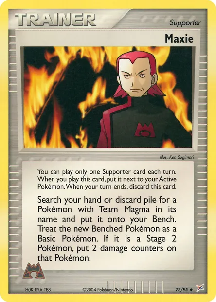 Maxie, Pokémon card MA 73 — Team Magma vs Team Aqua set