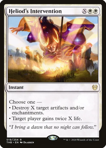 Heliod's Intervention, Magic card PTHB 19p — Theros Beyond Death Promos set