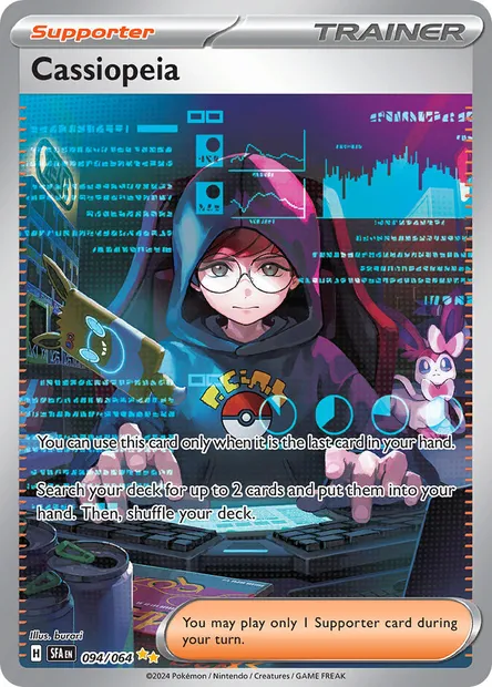 Cassiopeia, Pokémon card SFA 094 — Shrouded Fable set