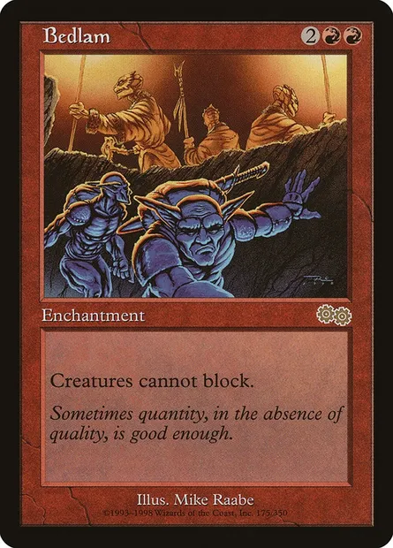 Bedlam, Magic card USG 175 — Urza's Saga set