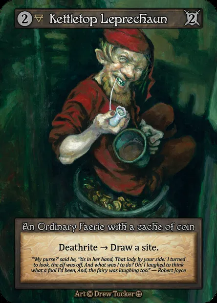 Kettletop Leprechaun, Sorcery card ATH 035 — Arthurian Legends set