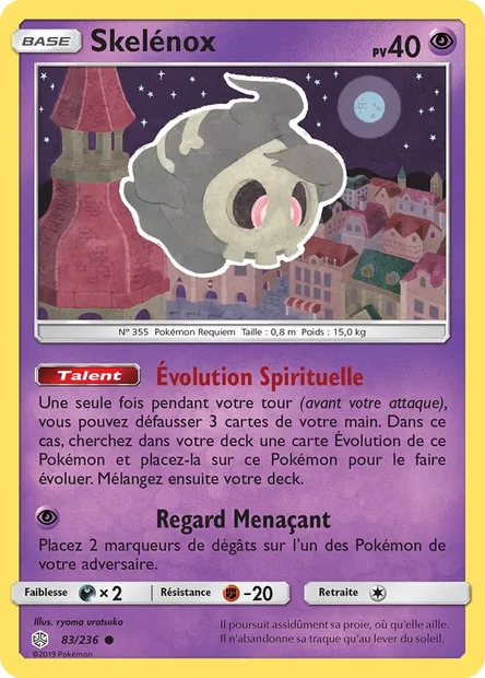 Skelénox, carte Pokémon CEC 83 — extension Éclipse Cosmique