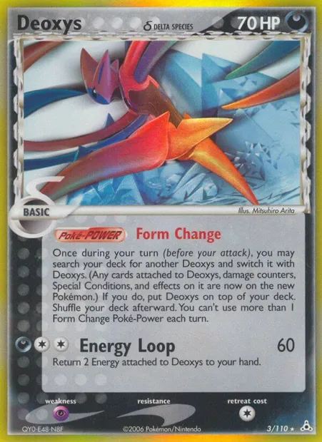 Deoxys δ, Pokémon card HP 3 — Holon Phantoms set