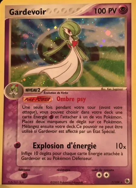 Gardevoir, carte Pokémon RS 7 — extension EX Rubis & Saphir