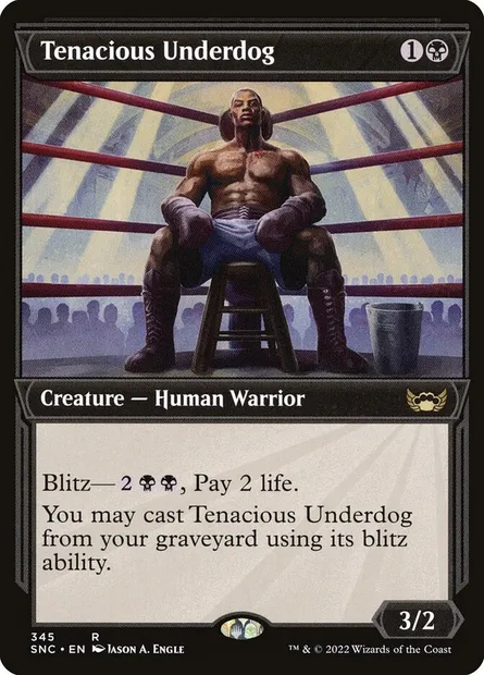 Tenacious Underdog, Magic card SNC 345 — Streets of New Capenna set