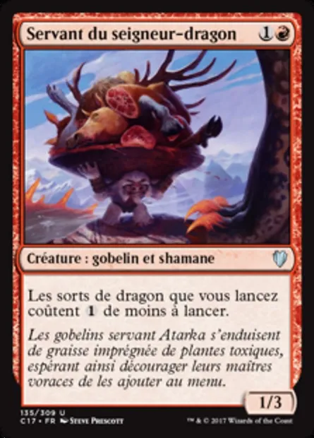 Servant du seigneur-dragon, carte Magic C17 135 — extension Commander 2017