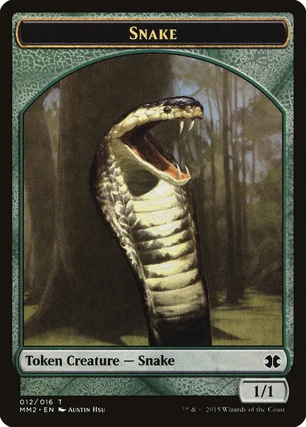 Snake, carte Magic TMM2 12 — extension Modern Masters 2015 Tokens