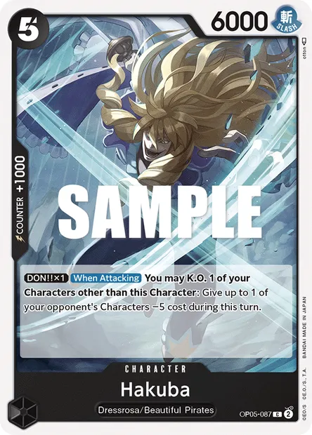 Hakuba, One Piece card OP05-087 — AWAKENING OF THE NEW ERA set