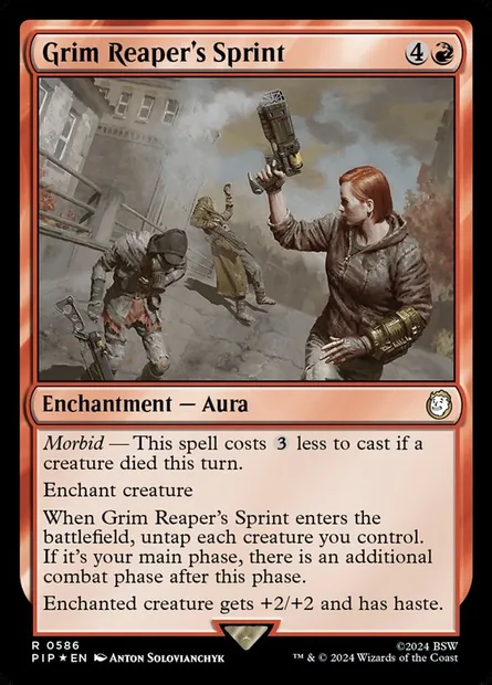 Grim Reaper's Sprint, Magic card PIP 586 — Fallout set
