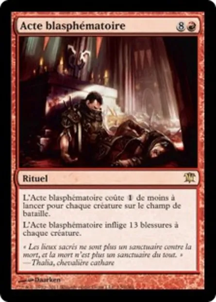 Acte blasphématoire, carte Magic ISD 130 — extension Innistrad